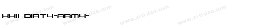 XXII DIRTY-ARMY字体转换
